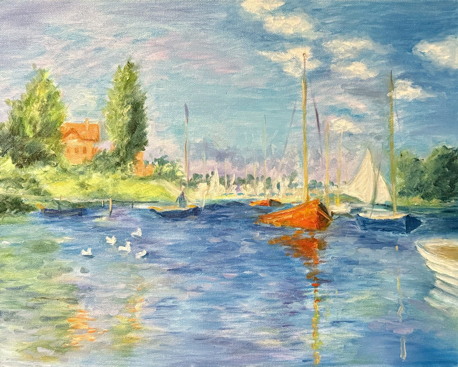 Red Boats at Argenteuil